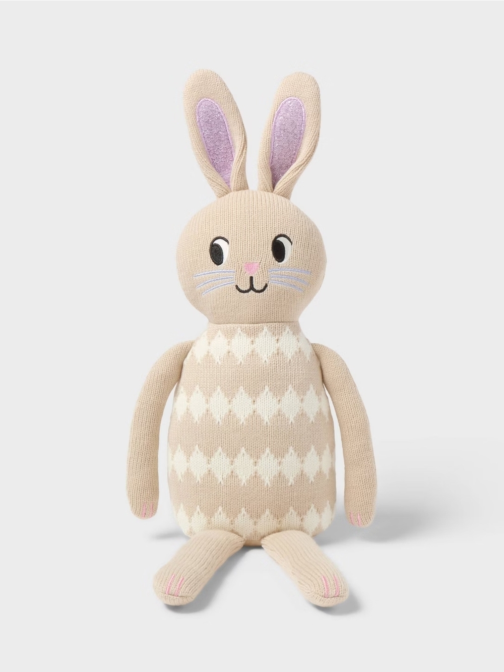New Easter Spring Knit Light Brown Bunny 22,5" by Spritz Target